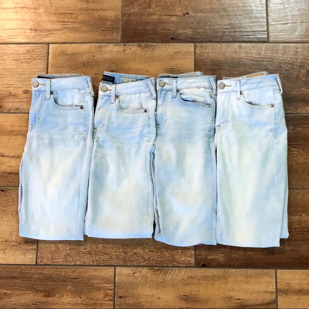 High Waisted Light Wash Aeropostale Jeggings/Jeans